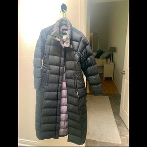 Black North Face floor length Down Parka